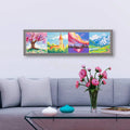 R-Mini05 Custom 5D Mini Diamond Painting Kit Four Seasons Landscape Canvas Art Diamond Paintings