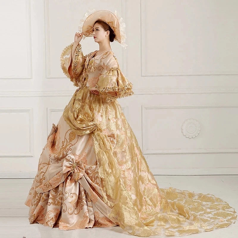 1pc Custom Made  Marie Antoinette Ball Dresses 18th Century Renaissance Dress Historical Period Victorian