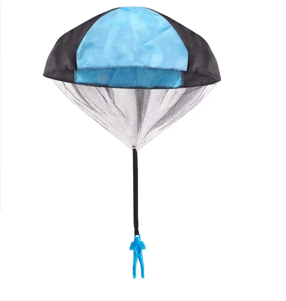 In Stock Custom Printed Logo Outdoor Hand Throw Parachute Flying Toys Mini Toy Parachute for Gift Toy
