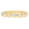 Laodun INS Style Fine Jewelry Popular S925 Silver Ring Simple Elegant Minimalist CZ Diamond Sterling Silver Rings Vermeil