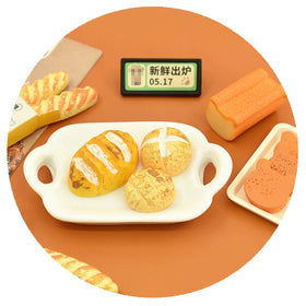 New Design Miniature Bread Resin Flatback Cabochon for Doll House Simulation Food Toys DIY Hair Jewelry Accessories