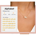 Fashion Dainty Initial Heart DIY Necklace Gold Silver Color Letter Choker Necklace for Women Pendant Jewelry Gift