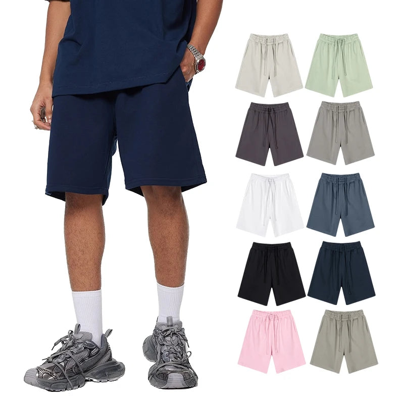 Summer Casual Solid Color Breathable Men's Shorts Wholesale OEM Jogging Sport Loose Mens Shorts