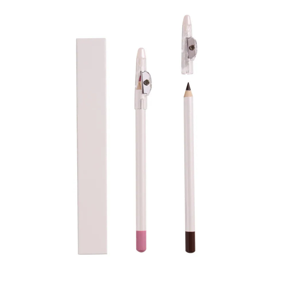 Hot Selling Cream Matte Lip Liner Pencil Wholesale Waterproof Smooth Vegan Lip Liner With Sharpener