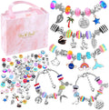 86 PCS Bracelet Making Kit for Girls DIY Charm Bracelets Kit with Beads Kids Birthday Gift Supplies