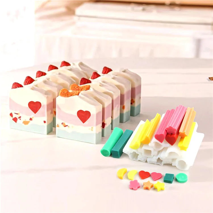 YS Heart Moon Star Shaped Candle Molds Soap Making Practical Plum Blossom Tube Silicone Mold DIY Handcraft Decoration Wax Mould