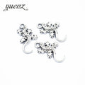 YuenZ Lizard Charms Antique Silver Color Metal Charm Pendant for Bracelets Necklace Jewelry Making 22*12mm D9254