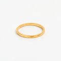 Joolim Jewelry Wholesale 18K Gold Plated Cubic Cut Minimalist Stainless Steel Ring for Women Dainty Rings Gold  Jewelry