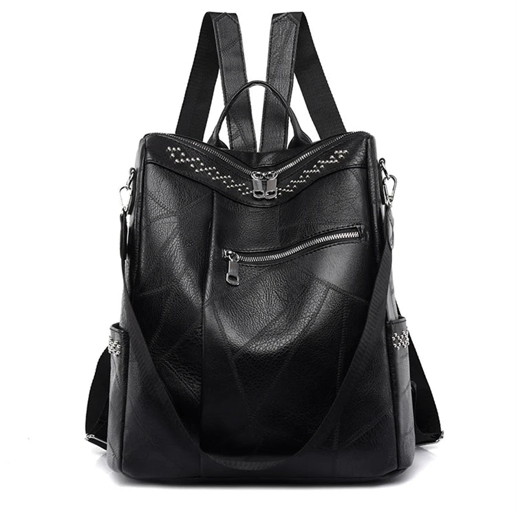 Mini Backpack Pu Leather Women Shoulder Bag for Teenage Girls Kids Multi-function Small Bagpack Female Ladies School Backpack