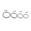 High Quality Custom Cartoon Split Key Rings Iron Metal Flat Round Shaped Connectors 20/25/28mm Metal Keychains