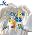 Custom 100% Cotton Men'S T-Shirt Wholesale Oversized 3d Puff Print 300gsm Distressed Tshirts for Men