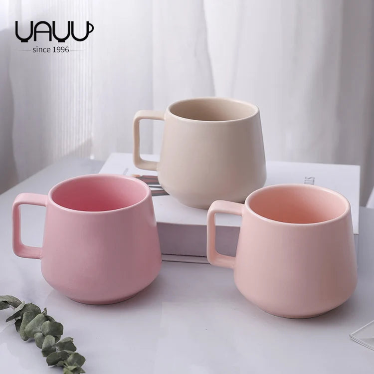 Multi-Color Novelty Ceramic Coffee Mugs with Handle Household Used Ceramic Mug for Busy Days