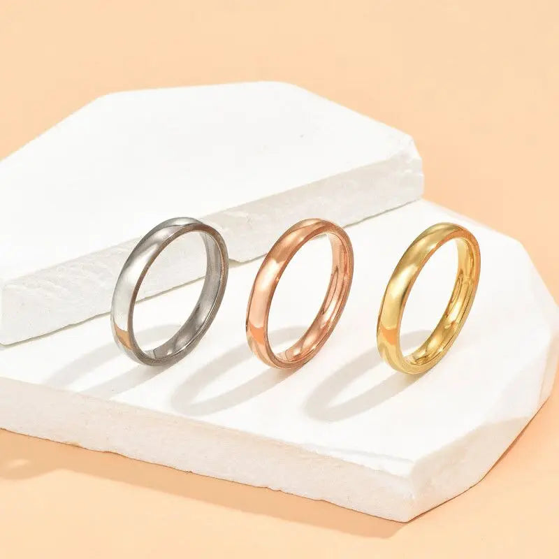 Fashion Jewelry Custom Gold Silver Engraved Logo Signet Ring Wholesale 18k Gold Plated Premium Stainless Steel Rings for Men