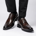 Men's Formal Wedding Shoes Genuine Leather Lace-Up Closed Toe Comfort Dress Shoes for Office & Career