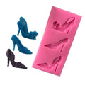 Hengya Silicone Chocolate Mold with High-heeled Shoes  Shape. Silicone Sugar Lace Mold. 3D Fondant Mermaid Tail Cake Decorating