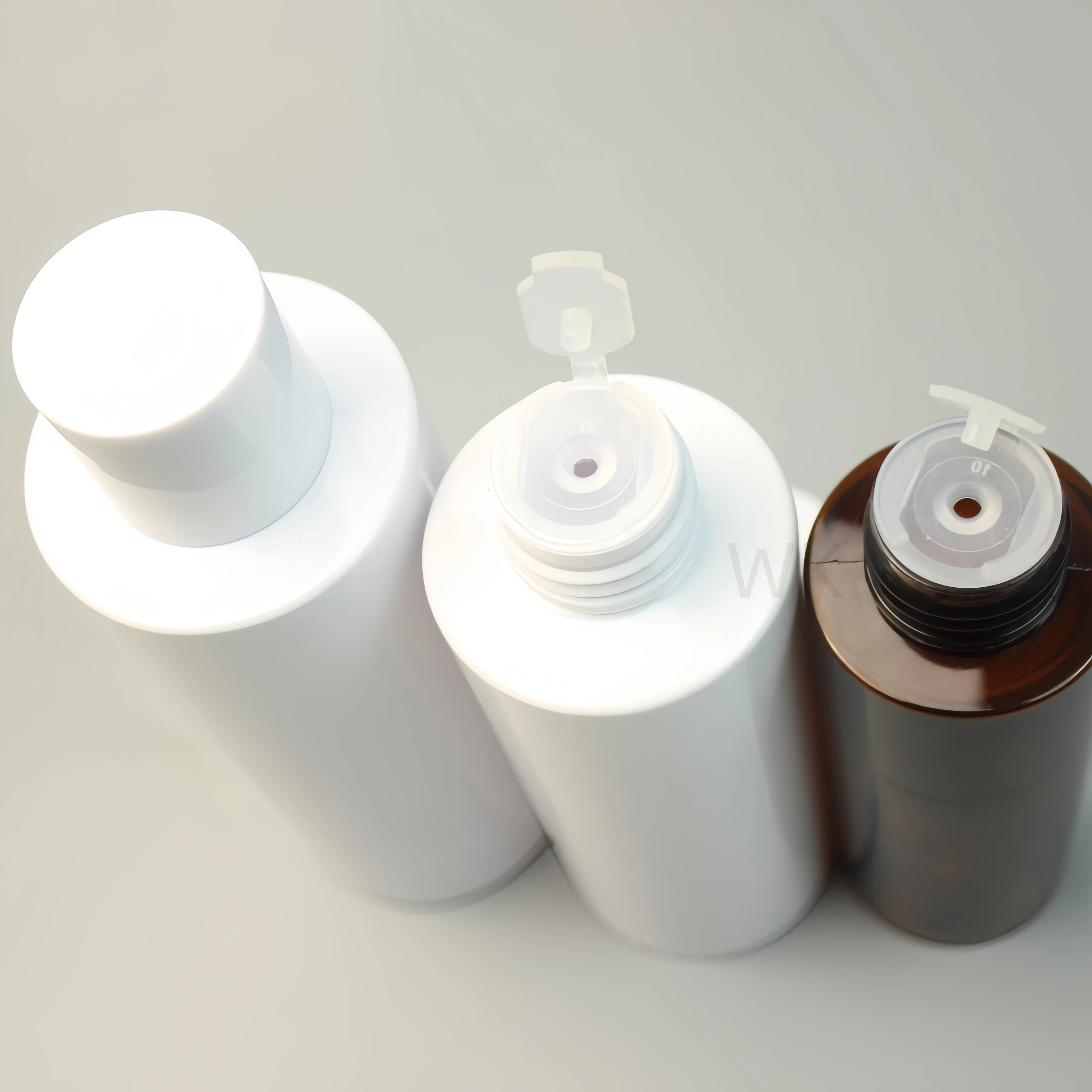 PET Toner Bottle  150ml Plastic White Amber Makeup Remover Liquid Bottle with Stopper