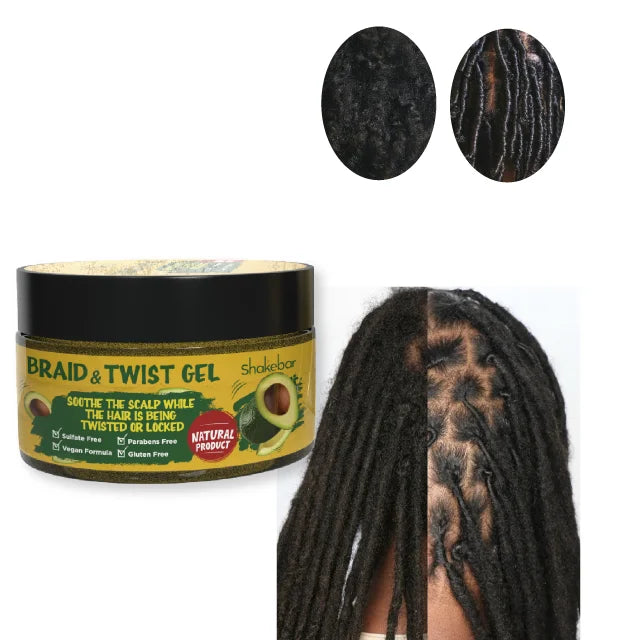 Sulfate Free Parabens Free Natural Formula Hair Styling Products Braid Gel Twist Gel