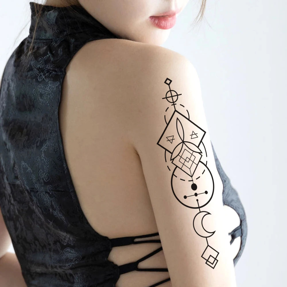 butterfly Flowers Pattern Arm Tattoo Custom Body Temporary Waterproof Tattoo Sticker for Women