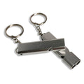 Wholesale in Bulk Outdoor Double Tubes Key Chain Loud Aluminum Emergency Whistle