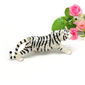 SHINNYGIFTS Enamel Alloy Small Home Decorative Rectangle Gift Box Animal Shape Tiger Trinket Box Wholesale