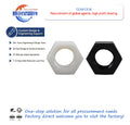 ANSI ASTM JIS Certified M2/M3/M4/M5 Multi-Specification Galvanized Flat Head Zinc Plating Nylon Plastic Hexagon Nut