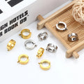 Factory Price Wholesales Stainless Steel Ear Clip Circular Earring Ring for Men's and Women's DIY Jewelry Findings & Accessories
