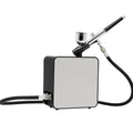 12V Portable Airbrush Compressor Kit with 0.3mm Airbrush 1.8m Hose Holder with Complete Mobile Kit for Model Nail & Cake Art