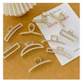 Hot Sale Korean Women Hair Accessories Gold Rhinestone Pearl Hair Claw Clips Ladies Large Alloy Metal Hair Claw