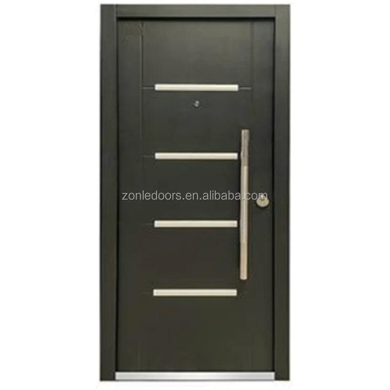 2025 Custom Anti-Theft Security Metal Modern Entry Front Door Security Used Exterior Steel Pivot Doors for Hot Sale