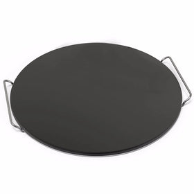 Hot Sale Disposable Round Cordierite Pizza Stone D13'' with Stainless Steel Metal Rack 11mm/15mm Thickness for Restaurant Use