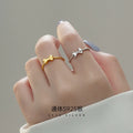 Fashion Jewelry Rings Women 925 Sterling Silver butterfly Bow Rings Gold Plated Adjustable Ring Jewelry Women