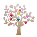 Family Tree Wood Cutout Blank Wooden Tree Embellishments for Family Tree Weddings Christmas Ornaments and DIY Crafts Decoration