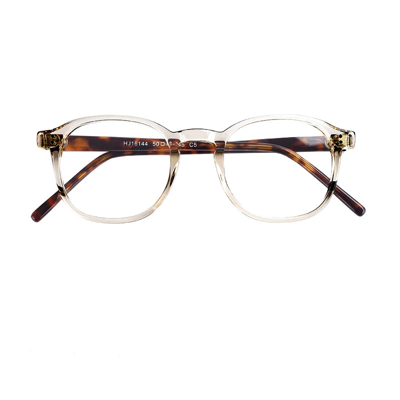 Simple Vintage Anti Blue Light Eye Glasses Clear Transparent Acetate New Model Optical Frame Eyeglasses