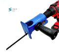L-HT196 Portable Reciprocating Saw Adapter Electric Drill Modified Electric Jig Saw Power Tool with Blades