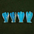 Huiying Cheap Price 2 Inch Hand Carving Natural Paperweight Stone Angel Crystal Decorative Opalite Angel Crafts