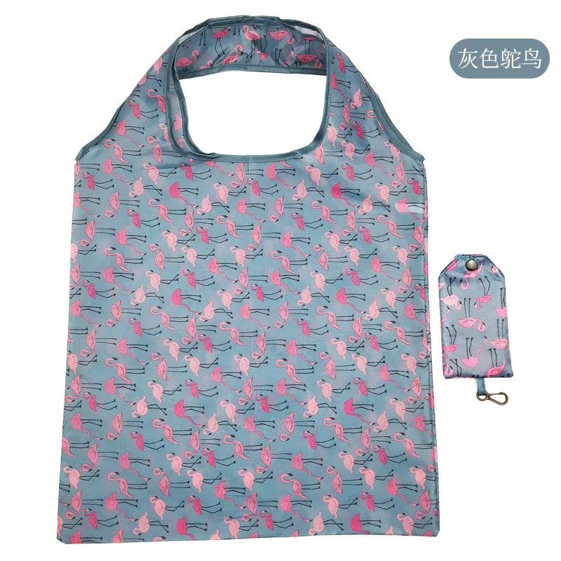 Wholesale New Fashion Easy Carry Polyester Shopping Portable Tote Foldable Advertising Promotion Gift Buggy Shopping Bag