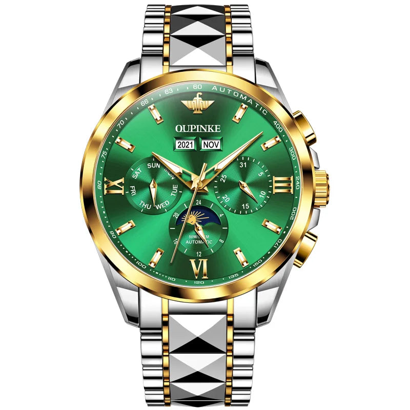 OUPINKE 3201 Luxury Wristwatches for Men Automatic Mechanical Waterproof Sapphire GlassTop Brand Fashion Watch Relogio Masculino