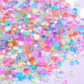 High Quality Bulk SS12 Glass Diamond Mermaid Tears Rhinestones Shinning Flat Nail Art Beads for Bags Garments Shoes