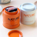 RTS Fast Delivery Luxury Tea Jar Tin Cans Box Packaging Colorful For Loose Tea Metal Tin Cans Container Canister Airtight