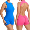 Summer Women Gym Bodysuit Gym Workout Sexy Spandex Bodysuit Back Beauty Butt Lift Sexy Spandex Bodysuit Fitness&Yoga Jumpsuit