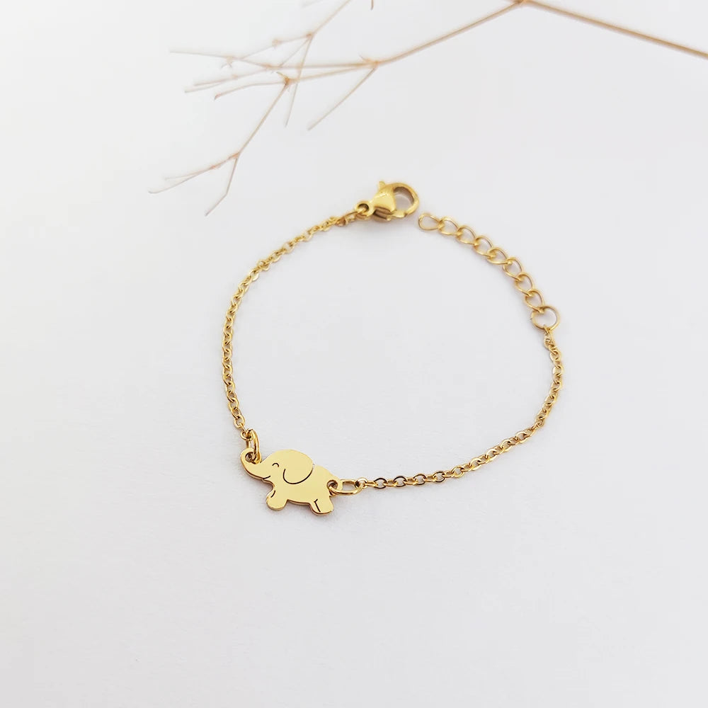 Elephant Ankle Bracelet Baby Bracelet Jewelry Newborn Baby Bracelet Import Jewelry From China Oro Laminado Pulsera Para Bebe