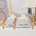 Luxury Custom Printed Satin Gift Jewelry Pouch Recyclable Soft Satin Hair Cosmetic Dust Drawstring Bag for Candy Storage