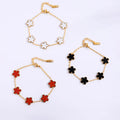 Customization18K Gold Plated Clover Lucky Bracelet for Women Cute Bracelets Jewelry Gifts Trendy for Women