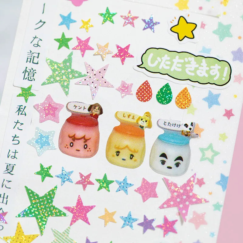 20pcs/pack Sticker Book with the Stars Have About Series of Cute Wind Basic Versatile Material Handbook DIY Goo Card Collage