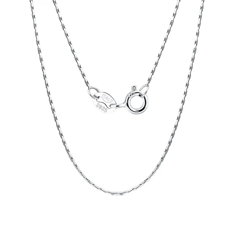 Rainbowking S925 Sterling Silver Necklace Bamboo Chain Personalized Simple Women's Matching Chain Fine Jewelry Necklaces