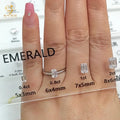 Jewelry Tools Real Gemstone Shape Carat Size Chart 5A White Cubic Zirconia Comparison Customized Logo 11 Shapes Master Set