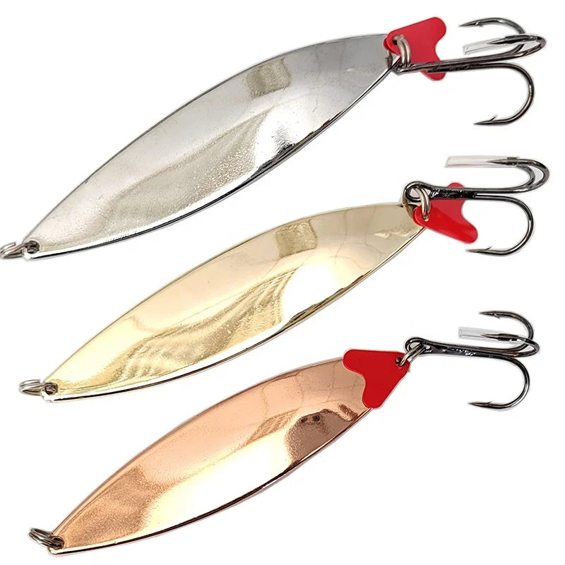 MISTER LURE Customize 45g 105mm Artificial Sinking Spinner Bait Metal Lure Trout Fishing Spoon Lures