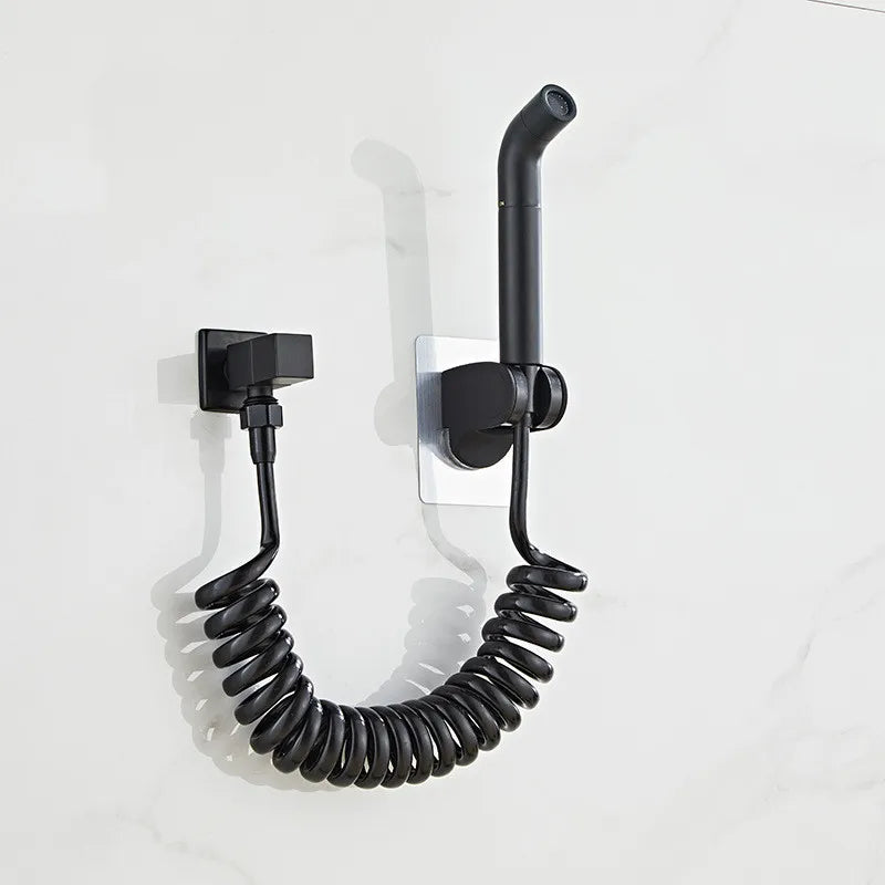 Modern Style Wall Mounted Black Bidet Sprayer Set Toilet Bidet Combo Kit at Factory Price for Bathroom Use