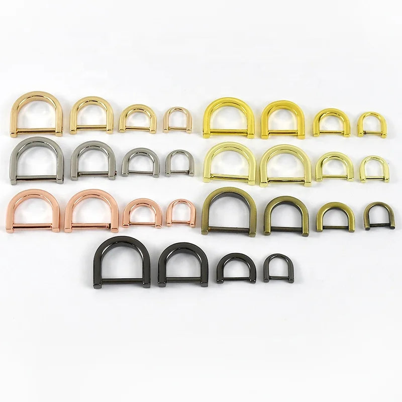 Meetee H6-3 38mm Bag Hardware Accessories DIY Handmade Connective Bag Buckle Decorative Detachable Movable Screw D Ring Buckle