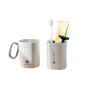 Family Couples Reusable Plastic Tumbler Home Mouthwash Gargle Cup Drain Tray Bathroom Accessories Toothbrush Holder Elegant Set